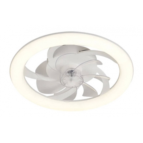 Ventilador de techo con plafon turbo air blanco 20w Ø50cm