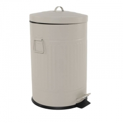 CUBO DE BASURA RETRO 20 L NATURAL