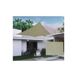 TOLDO VELA NATUUR SOMBREO CUADRADO POLIETILENO 5X5M TIERRA