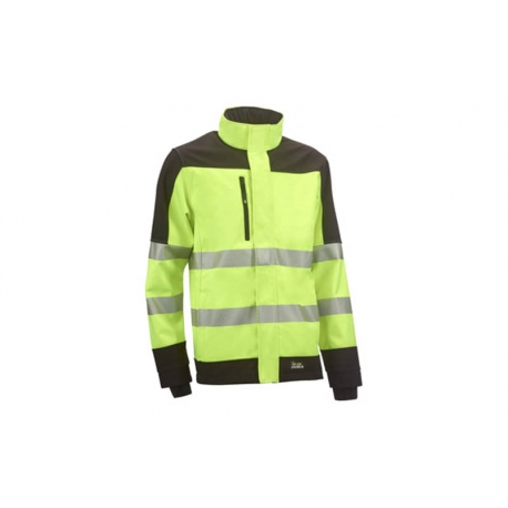 CHAQUETA SOFTSHELL ALTA VISIBILIDAD TALLA L AMARILLO NEGRO