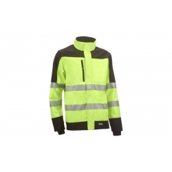 CHAQUETA SOFTSHELL ALTA VISIBILIDAD TALLA 3XL AMARILLO NEGRO