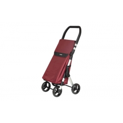 Carro compra plegable duett 4 ruedas muuvi burdeos