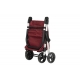Carro compra plegable duett 4 ruedas muuvi burdeos