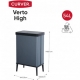 CUBO DE BASURA CON PATAS CURVER VERTO 54L AZUL PETROLEO