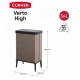 Cubo de basura con patas curver verto 54l nude rosa
