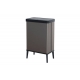 CUBO DE BASURA CON PATAS CURVER VERTO 54L GRIS PERLA