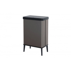CUBO DE BASURA CON PATAS CURVER VERTO 54L GRIS PERLA