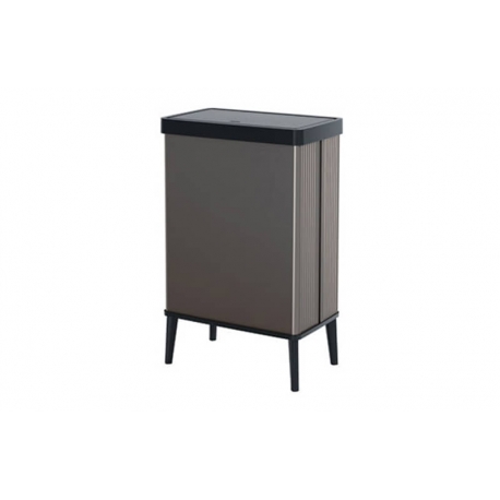 CUBO DE BASURA CON PATAS CURVER VERTO 54L GRIS PERLA