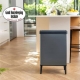CUBO DE BASURA CON PATAS CURVER VERTO 54L GRIS PERLA