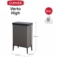 CUBO DE BASURA CON PATAS CURVER VERTO 54L GRIS PERLA