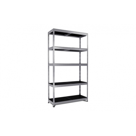 Estanteria metal 5 estantes pp sin tornillos 180 x 50 x 38 cm