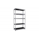 ESTANTERIA METAL 5 ESTANTES PP SIN TORNILLOS 180 X 100 X 38 CM