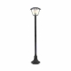 FAROLA SOLAR RETRO NEGRA LED IP44, SENSOR DE MOVIMIENTO