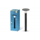 Aplique led solar goliat columna 2200 lm c/sensor presencia