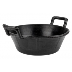 Cubo de caucho espuerta bellota 11 l negro