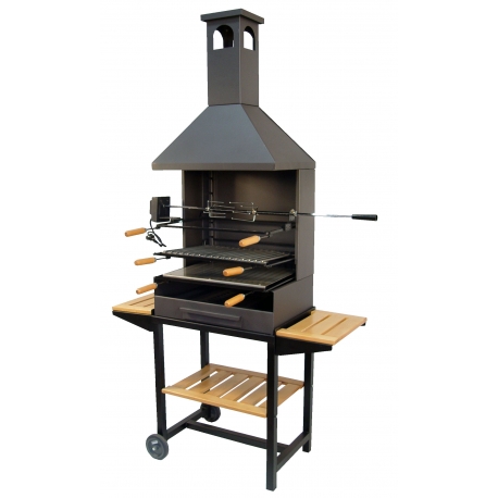 Barbacoa carbon con ruedas imex el zorro 71554