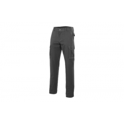 Pantalon multibolsillos velilla poliester / algodon 240 gr gris talla 52