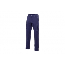 PANTALON POLIESTER ALGODON 240 GR AZUL MARINO TALLA 50