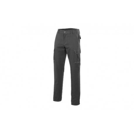Pantalon multibolsillos velilla poliester / algodon 240 gr gris talla 40 103001