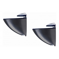 Soporte estante junior clip negro 2uds 12+12kg