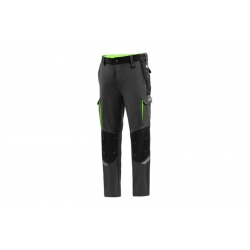 Pantalon tecnico sparco 240 gr gris verde fluor talla l