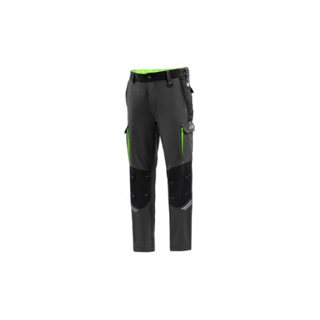 Pantalon tecnico sparco 240 gr gris verde fluor talla xl
