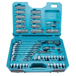 Set de herramienta makita manual+puntas+vasos 221pcs e-10883