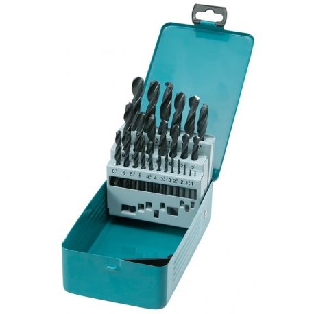 Estuche brocas de metal hss-r 25pcs d-54097