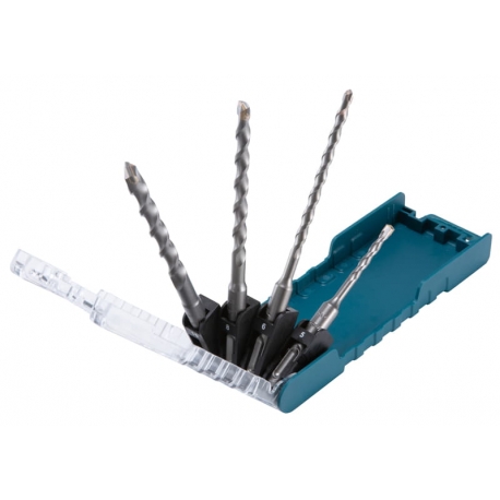 Estuche de brocas sds-plus 5-6-8-10mm makita d-74136
