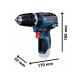 Taladro bateria bosch percutor gsb 12v-35 professional + l-boxx 102