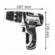 TALADRO BATERIA BOSCH PERCUTOR GSB 12V-15 BOSCH +2 GBA 2AH + GAL12V-20 + MALETIN + 10 ACCESORIOS