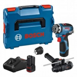 Atornillador a bateria bosch gsr12v-35fc + gfa12h / 12b + 2x3ah + gal + lb