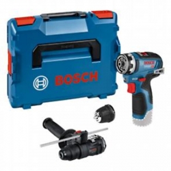 Atornillador a bateria bosch gsr12v-35fc + gfa12-h + gfa12-b + l-boxx136