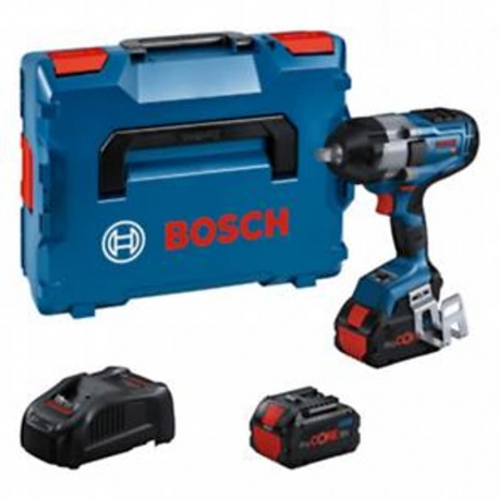 Atornillador de impacto a bateria bosch gds18v-1000c + 2x5,5pc + gal1880+lboxx