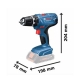 ATORNILLADOR A BATERIA BOSCH GSR18V-21+caja cartón