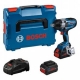 ATORNILLADOR BOSCH BITURBO IMPACTO BATERIA GDS18V-1050H+2XProC 8Ah+GAL1880CV+L-BOXX