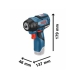 ATORNILLADOR DE IMPACTO A BATERIA BOSCH GDS12V-115+L-BOXX102