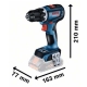 ATORNILLADOR A BATERIA BOSCH GSR 18V-90 C + 2 BATERIAS PROCORE 18V 4AH + CARGADOR RAPIDO GAL 18V-40 + L-BOXX 136