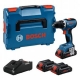 Atornillador a bateria bosch gsr 18v-65 3 bat. procore 4,0 ah. l-boxx