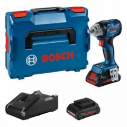 ATORNILLADOR DE IMPACTO A BATERIA BOSCH GDS18V-330HC + 2x4PC + GAL18V + COMO + LBOXX