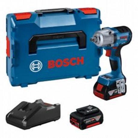 ATORNILLADOR DE IMPACTO A BATERIA BOSCH GDS 18V-450PC+2X4,0PC+GAL18V-40+LB