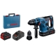 Martillo bosch biturbo bateria gbh18v-34cf + 2xpc5 , 5 + gal + porta + como + malet