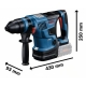 Martillo bosch biturbo bateria gbh18v-34cf + 2xpc5 , 5 + gal + porta + como + malet