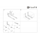 Soporte microondas extensible 40kg blanco