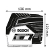 Nivel laser bosch gcl 2-50 c de linea y puntos