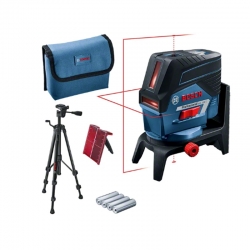 NIVEL LASER COMBINADO BOSCH GCL 2-50 C + PLACA REFLECTORA MEDIDA LASER + BOLSA PROTECTORA + AA1 + BT 150 + RM 2 + PILA 1,5V LR6