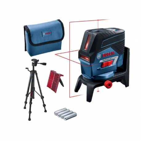 NIVEL LASER COMBINADO BOSCH GCL 2-50 C + PLACA REFLECTORA MEDIDA LASER + BOLSA PROTECTORA + AA1 + BT 150 + RM 2 + PILA 1,5V LR6