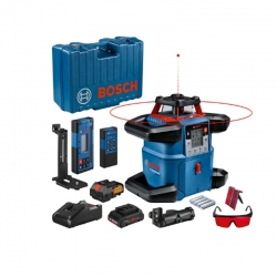 NIVEL LASER GIRATORIO BOSCH GRL 600 CHV + MALETIN + PROCORE18V 4AH + GAL 18V-40 + LR 60 + RC 6 + ACCESORIOS