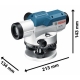 NIVEL OPTICO BOSCH SET GOL 32 D +BT 160 +GR500 Professional