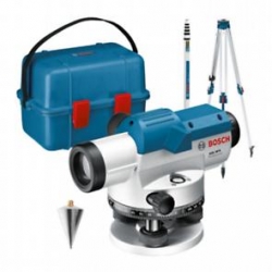 NIVEL OPTICO BOSCH GOL 26 D + REGLA GR500 + TRIPODE BT160 + MALETIN TRANSPORTE